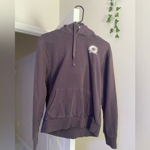 Brown flower hoodie